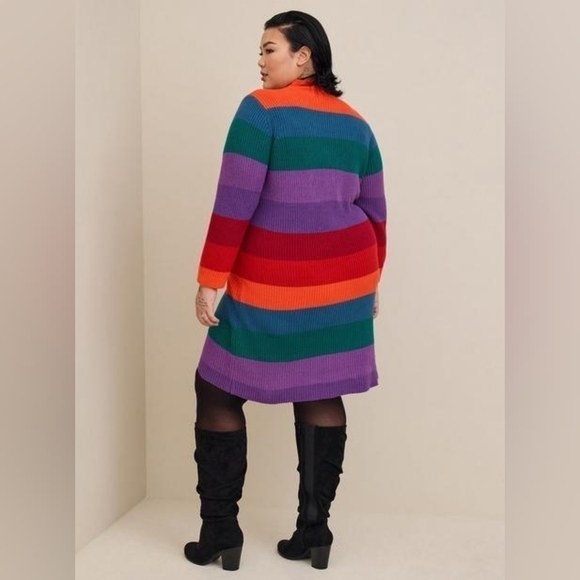 Mini Cotton Acrylic Sweater Dress - Picture 3 of 7